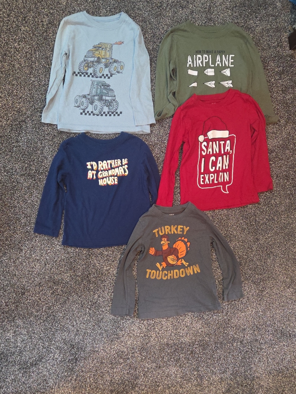 Boys 2T Long Sleeve Shirts (5)